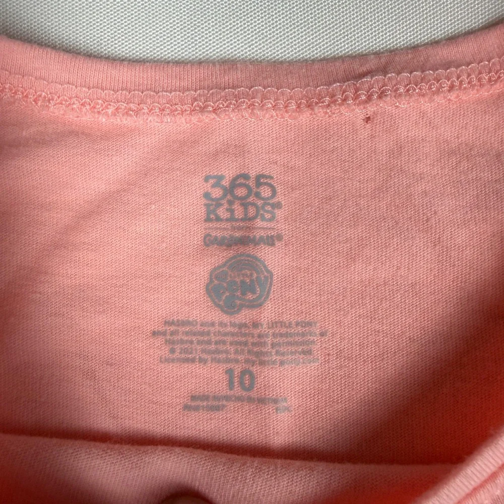 365‎ Kids Garanimals My Little Pony Comic Strip Graphic Tee Peach Girls Size 10
